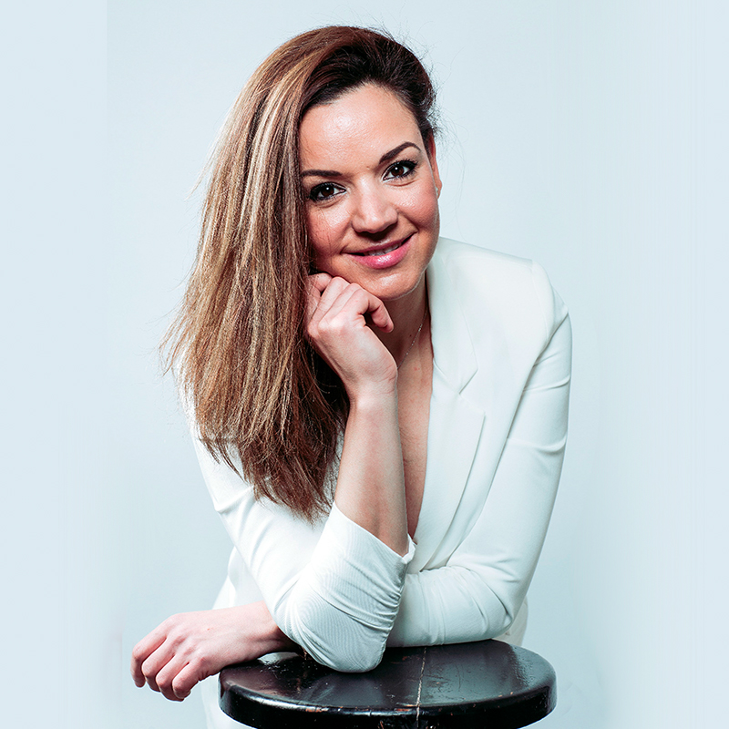 foto mujer sonriendo